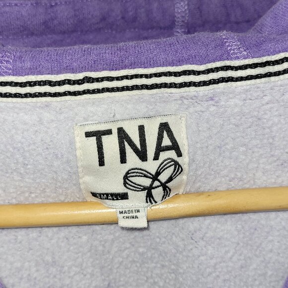 Small TNA Women's Zip-up Purple Hoodie - Picture 5 of 5
